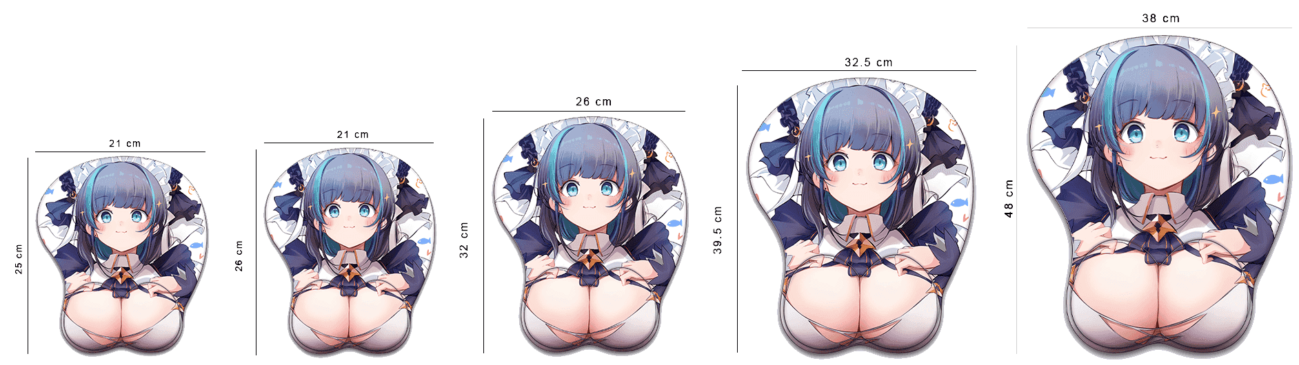 Diipoo 3D Oppai Mouse Pad Comparison