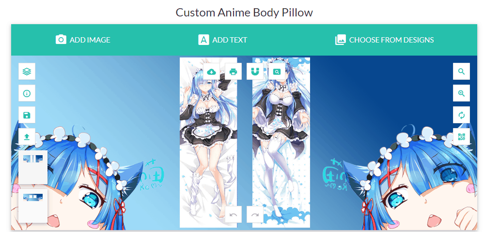 Custom body outlet pillow with picture