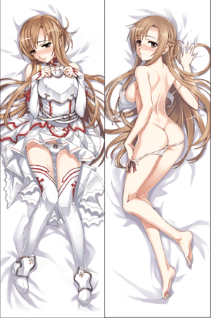 asuna nude body pillow