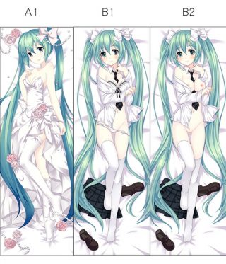 White Wedding Dress Hatsune Miku Dakimakura
