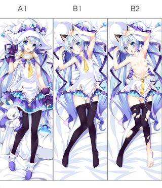 White & purple Hatsune Miku Dakimakura