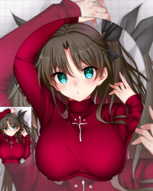 Fate Stay Night Red Tohsaka Rin 3D Oppai Mouse Pad