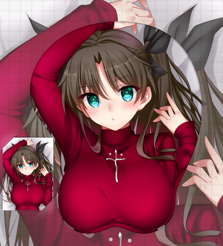 Fate Stay Night Red Tohsaka Rin 3D Oppai Mouse Pad