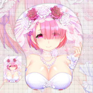Re Zero Red Ram 3D Oppai Mouse Pad Ver 3