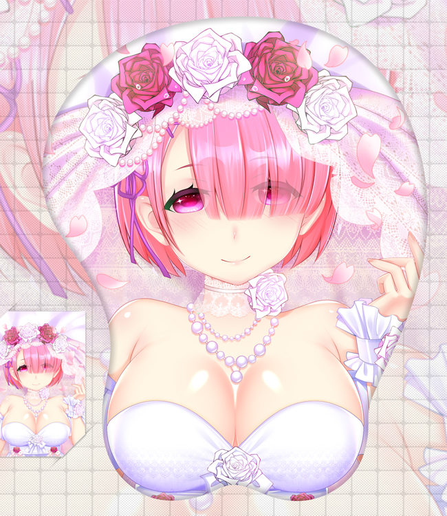 Re Zero Red Ram 3D Oppai Mouse Pad Ver 3 Re Zero Red Ram 3D Oppai Mouse Pad Ver 3