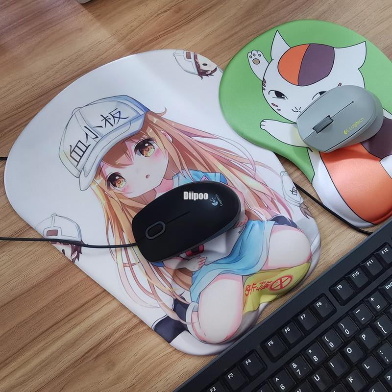 Platelet 3D Mouse Pad Cells at Work! Oppai Mousepad