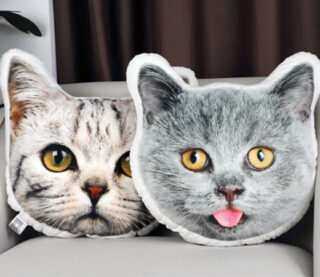 custom cat shaped pillow