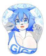 Dog Girl Oppai Mouse Pad