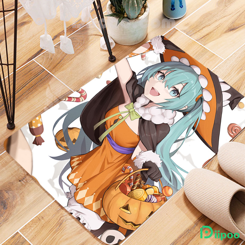 Diipoo Halloween Costume Hatsune Miku Rugs Anime Carpets Anime Rugs - Diipoo