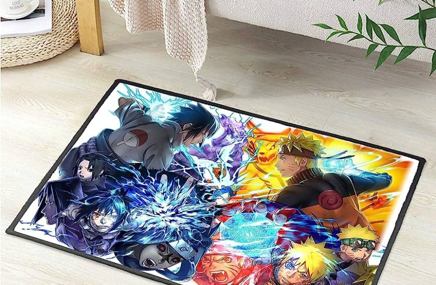 La tela antideslizante de la alfombra de anime es pequeña pero poderosa