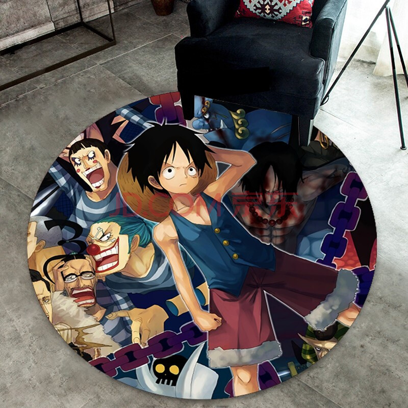 Tapis Rond One Piece Luffy & Co