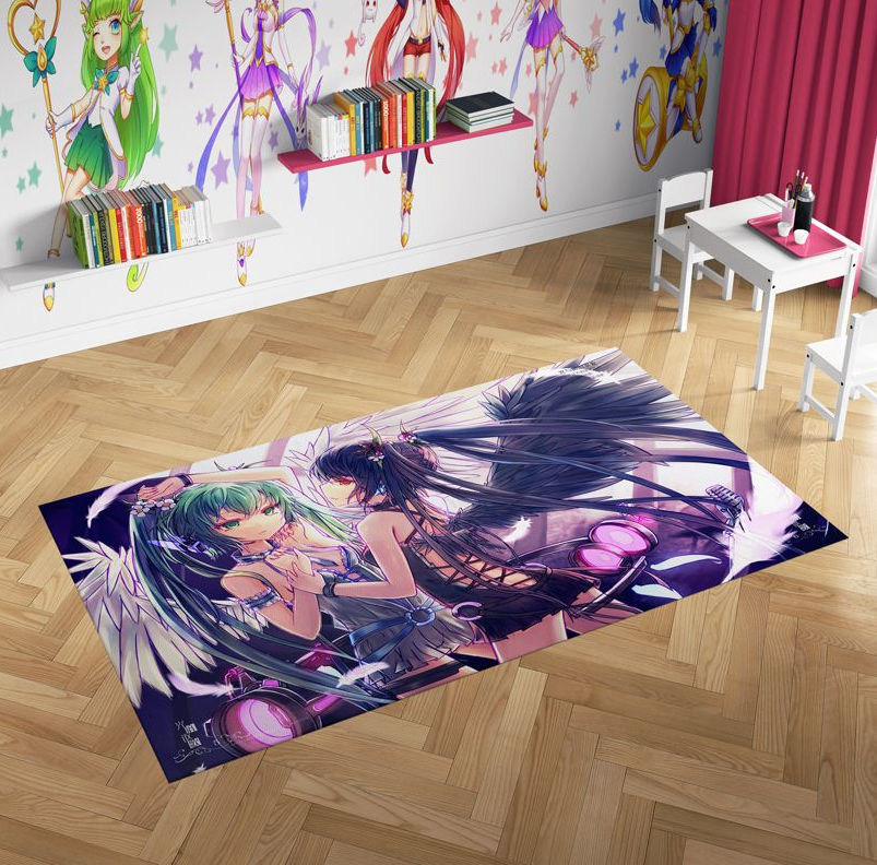 SEMI-REFLECTIVE ATAKSUKI Rug / 1 of 1 Rug / Anime Carpet / Custom Rug /  Gift for Him Her / Glow in Dark Carpet / Father's Day Gift - Etsy