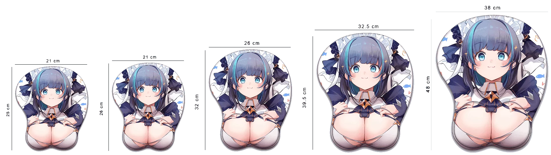 Diipoo 3D Oppai Mouse Pad Comparison