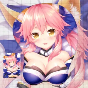 Fate Grand Order Red Tamamo no Mae 3D Oppai Mouse Pad