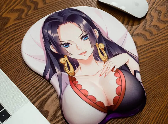 Lycra Fabric Oppai Mouse Pad