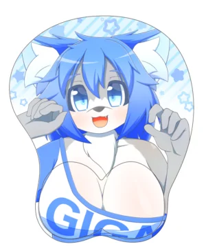 Dog Girl Oppai Mouse Pad